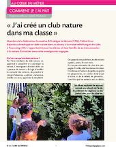 J'ai créé un club nature dans ma classe