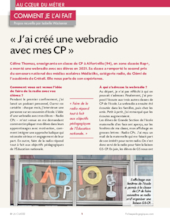 « J'ai créé une webradio  avec mes CP »