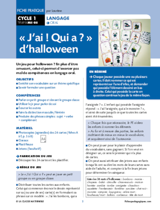 « J’ai ! Qui a ? » d'Halloween