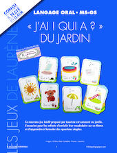 « J’ai ! Qui a ? » du jardin