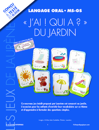 « J’ai ! Qui a ? » du jardin