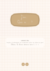 J'ai… Qui a… ? - Langage oral autour du sport