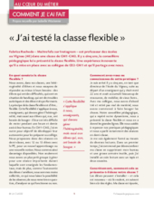 « J'ai testé la classe flexible »