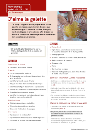 J'aime la galette - 20 activités pour le Cycle 2