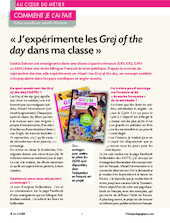 J’expérimente les Grej of the day dans ma classe