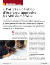 J'ai créé un hebdo d'école qui approche les 500 numéros