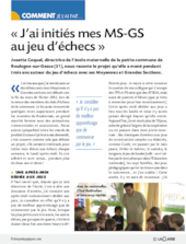 J'ai initié mes MS-GS au jeu d'échecs