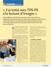 J'ai initié mes TPS-PS à la lecture d'images