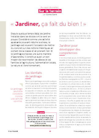 « Jardiner, ça fait du bien ! »