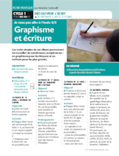 Je ne veux pas aller à l'école (2) Graphisme et écriture