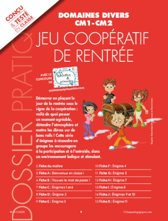 Jeu coopératif de rentrée