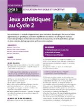 Jeux athlétiques au cycle 2