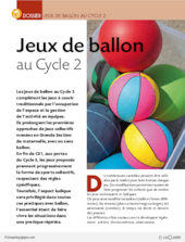 Jeux de ballon au Cycle 2 (dossier)
