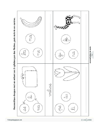 Jeux de lecture (10) / Lire des mots et des phrases simples