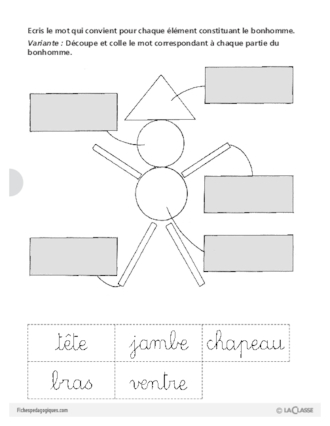 Jeux de lecture (3) / Le bonhomme géométrique