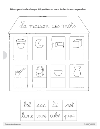 Jeux de lecture (4) / La maison des mots