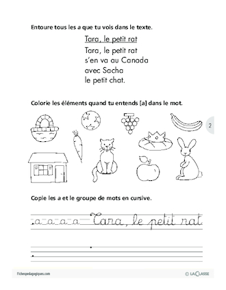 Jeux de lecture (7) / Activités autour de comptines