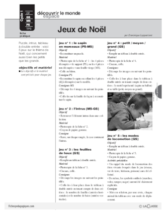 CE2 Jeux: Jeux de Noël