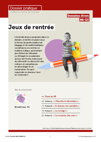 Jeux de rentrée