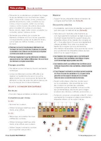 Jeux de rentrée