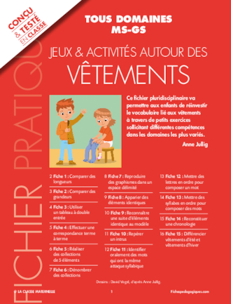 Jeux et activités autour des vêtements