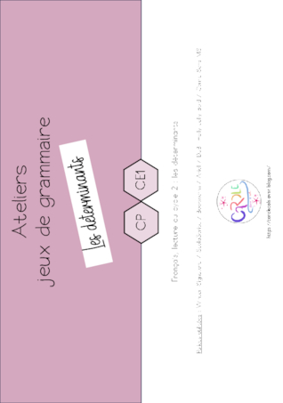 Jeux de grammaire sur les déterminants CP CE1 – Thème Printemps
