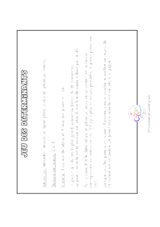 Jeux de grammaire sur les déterminants CP CE1 – Thème Printemps