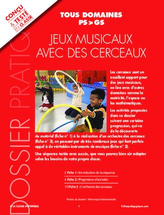 Jeux musicaux et avec des cerceaux