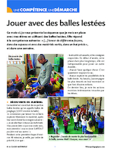 Jouer avec des balles lestées