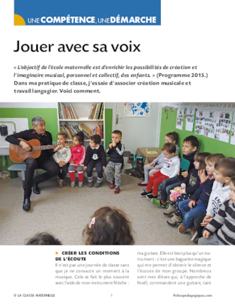 Jouer avec sa voix