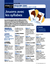 Jouons avec les syllabes