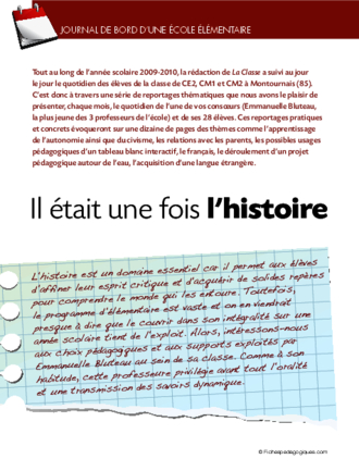 Journal De Bord Elementaire 9 Histoire Fichespedagogiques Com