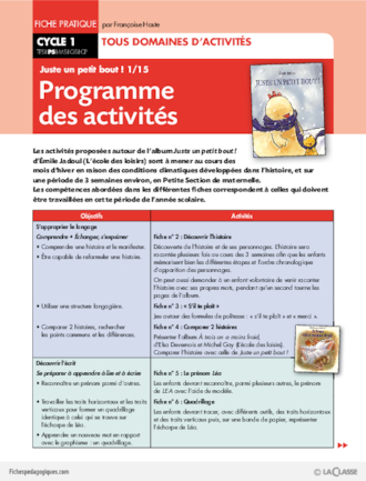 Juste un petit bout (1) / Programme des activités