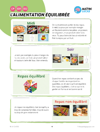 L'alimentation équilibrée