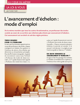 L'avancement d’échelon : mode d'emploi