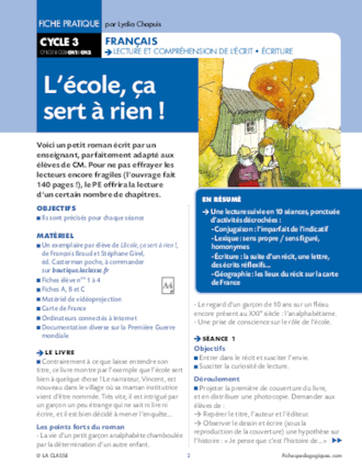 L'école, ça sert à rien !