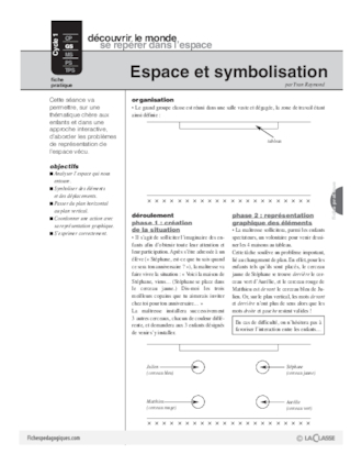 L'espace et la symbolisation