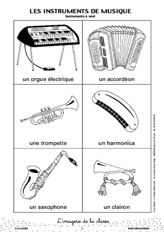 L'imagerie : les instruments de musique