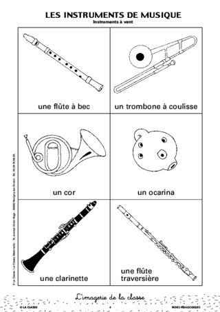 L'imagerie : les instruments de musique