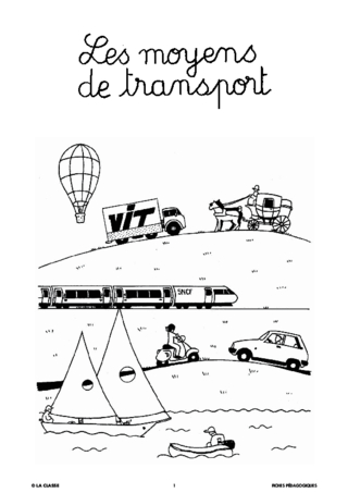 L'imagerie : les moyens de transport