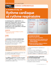 La circulation du sang 3/6. Rythme cardiaque et rythme respiratoire