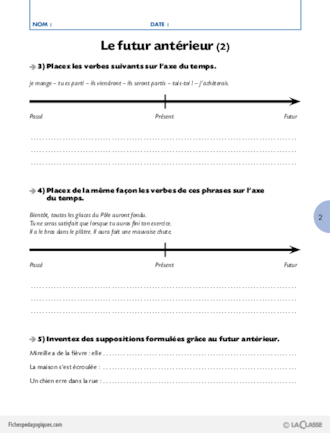 La conjugaison au Cycle 3 (5) / Le futur antérieur