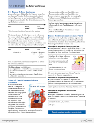 La conjugaison au Cycle 3 (5) / Le futur antérieur