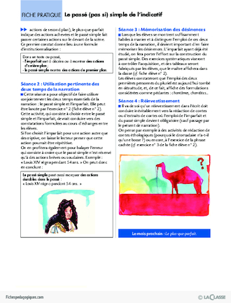 La conjugaison au Cycle 3 (6) / Le passé (pas si) simple de l'indicatif