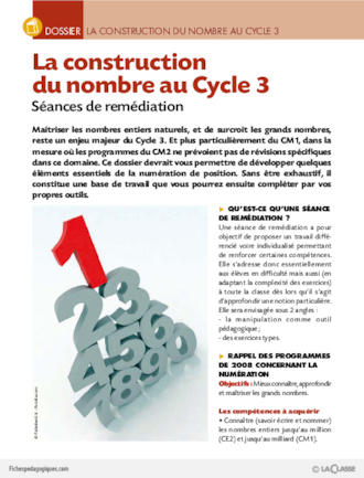 La construction du nombre au Cycle 3 (dossier)