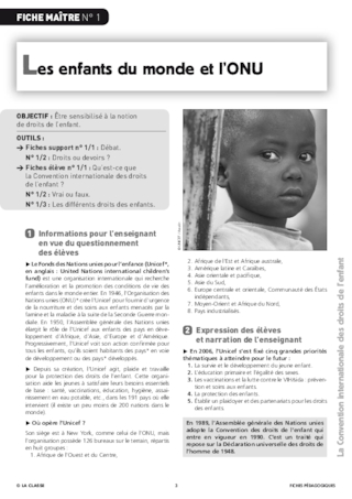 La Convention internationale des droits de l'enfant