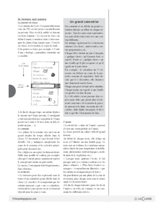 La découverte du monde (1) / Grands domaines d'activités