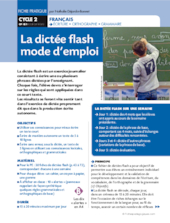 La dictée flash mode d'emploi