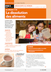 La dissolution des aliments