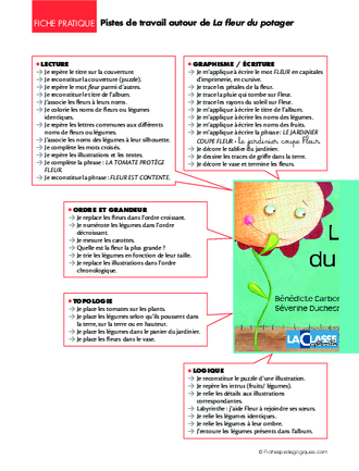 La fleur du potager (1) / Pistes de travail